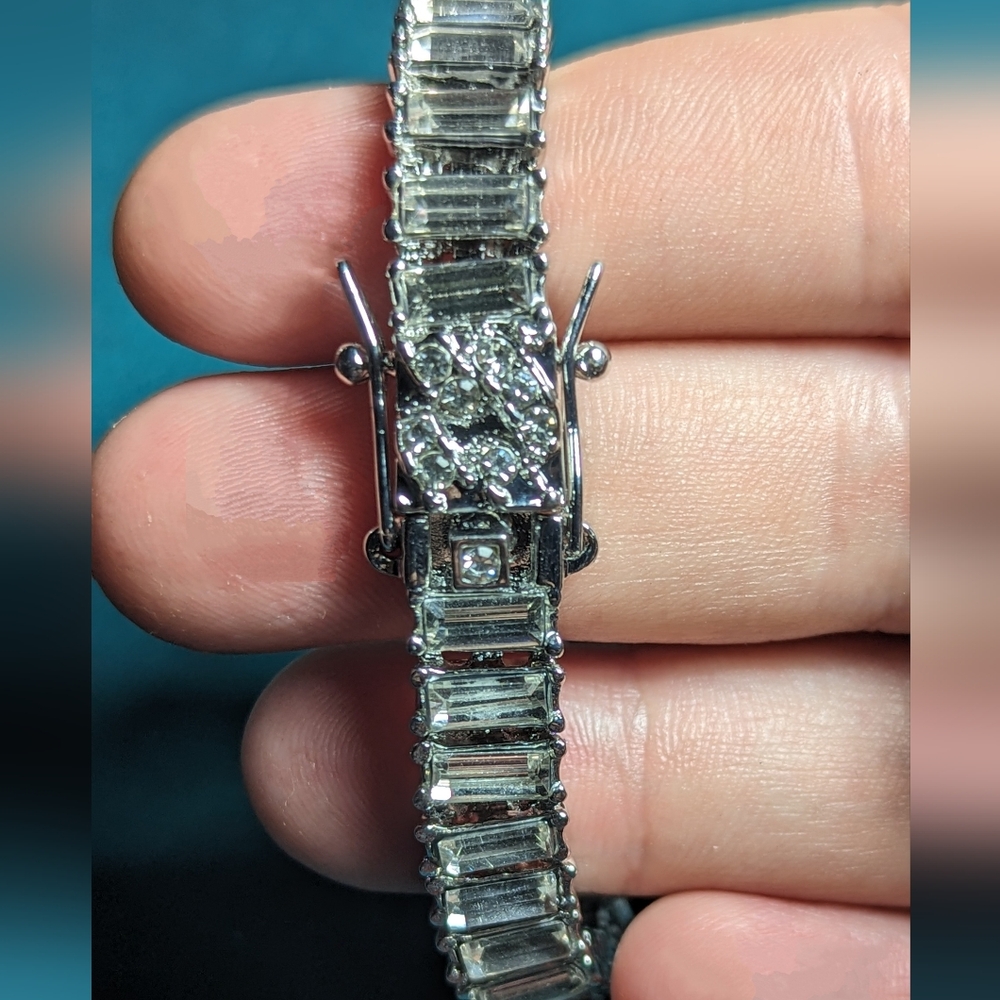 White gold plated bracelet